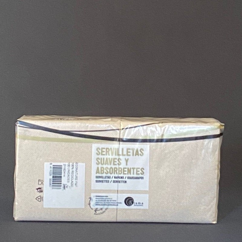 SERVILLETA 20X20 PP ECO-NAT 32X100UD