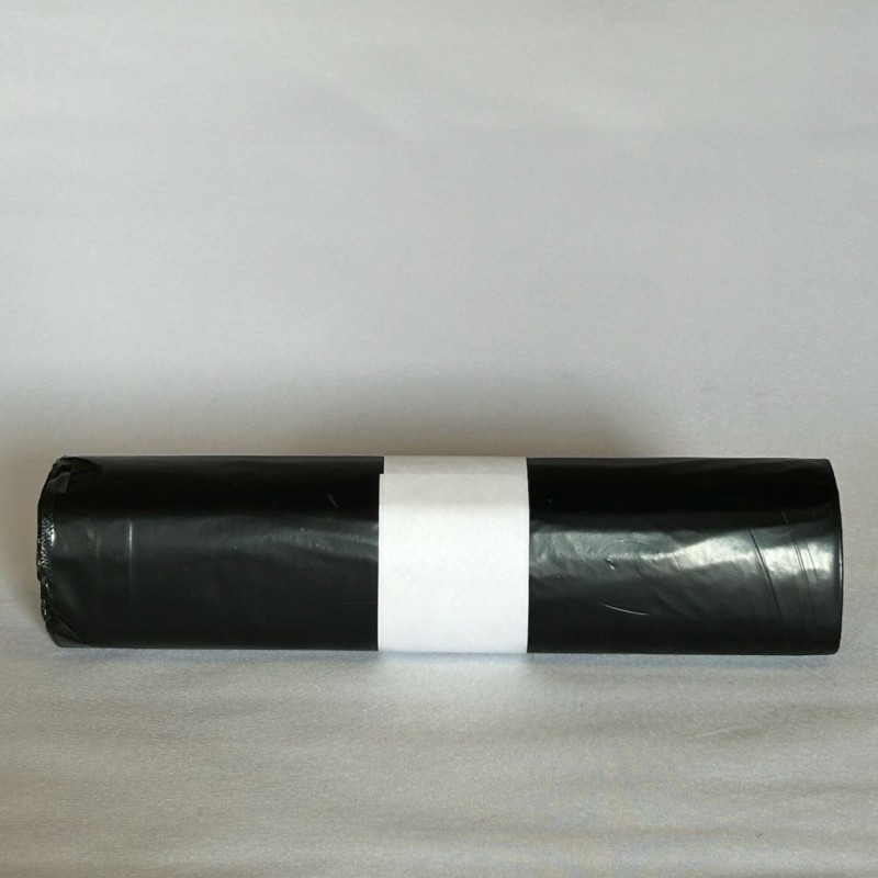 BOLSA AUTOCIERRE 55X60 NEGRO (30L) 15UD