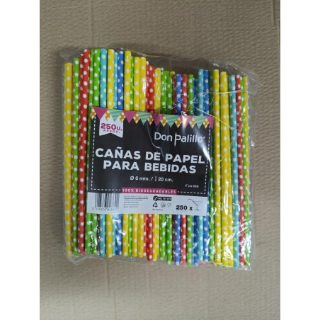 CAÑAS DE TOPOS DE COLORES 20CMX6MM 250UD