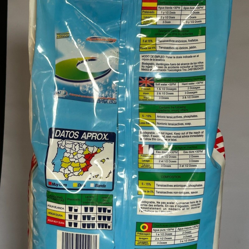 DETERGENTE POLVO CON OXIGENO ACTIVO 10KG