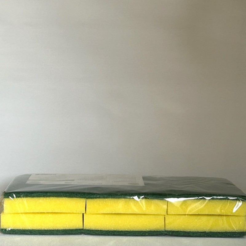 ESPONJA VERDE EXTRA 15X20 6UD