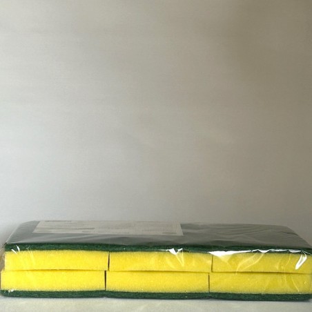 ESPONJA VERDE EXTRA 15X20 6UD