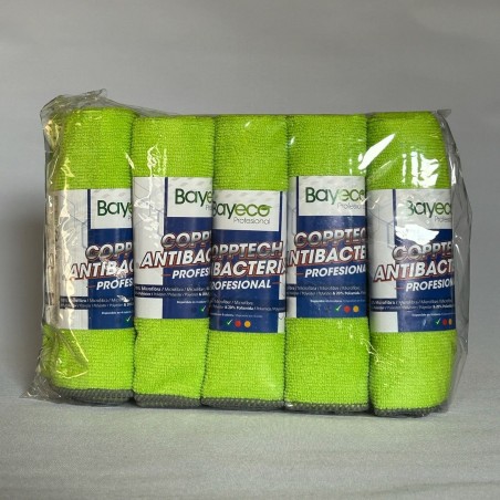 BAYETA ANTIBACTERIAS VERDE MULTIUSOS 10 U