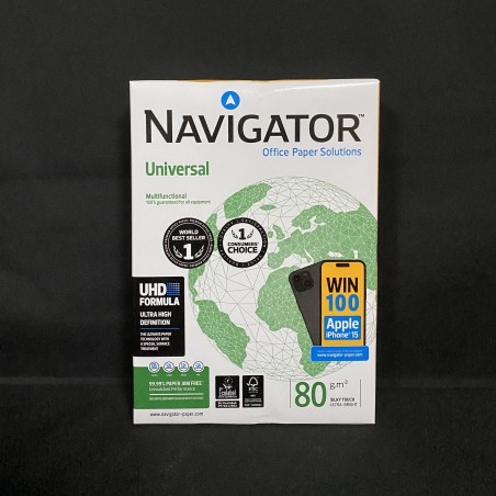 FOLIOS NAVIGATOR UNIVERSAL A4 80g/m2 (PEDIDO 300X500UD) PRECIO 1X500 UD