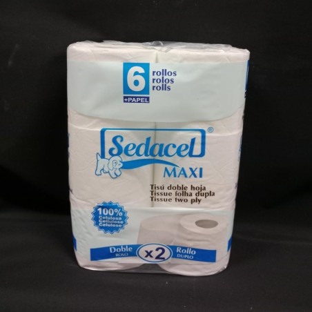 HIGIENICO DOMESTICO SEDACEL LAMINADO DOBLE ROLLO 6 UD